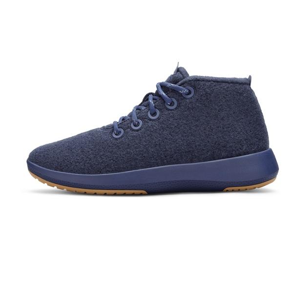 Allbirds Wool Runner-up Mizzles Men's Sneakers Navy | SG4037UT